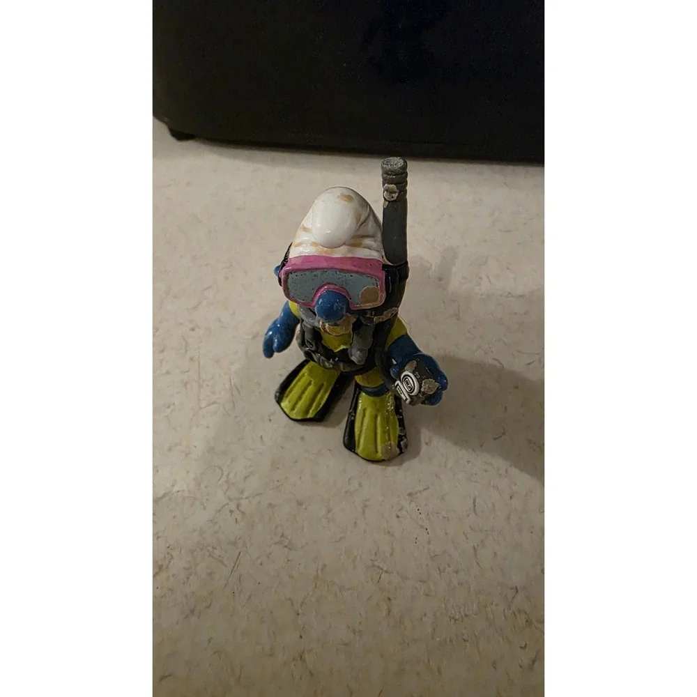 Smurfs 20466 Scuba Diver Smurf Vtg Figure Mask Snorkel Schleich PVC Figurine